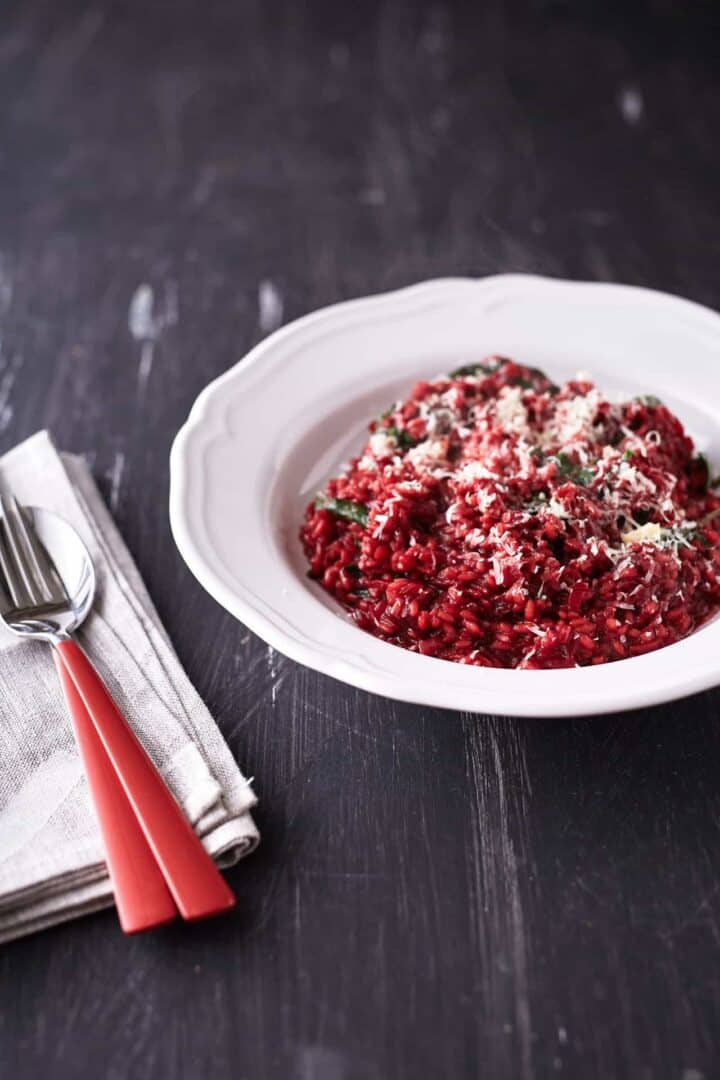 Beetroot and Red Wine Risotto - My Convenient Kitchen